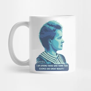 Marie Curie Portrait and Quote Mug